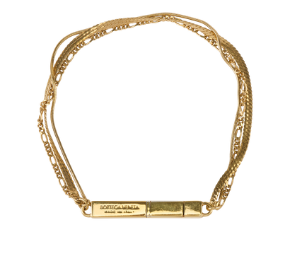 Bottega Veneta 3 Strand Bracelet, &pound;150, Jewellery, Gold, Sterling Silver, Front view