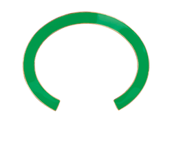 Bottega Veneta Cuff Bangle,Silver925/Gold Plated/Enamel,Blue/Green,DB/B,1*