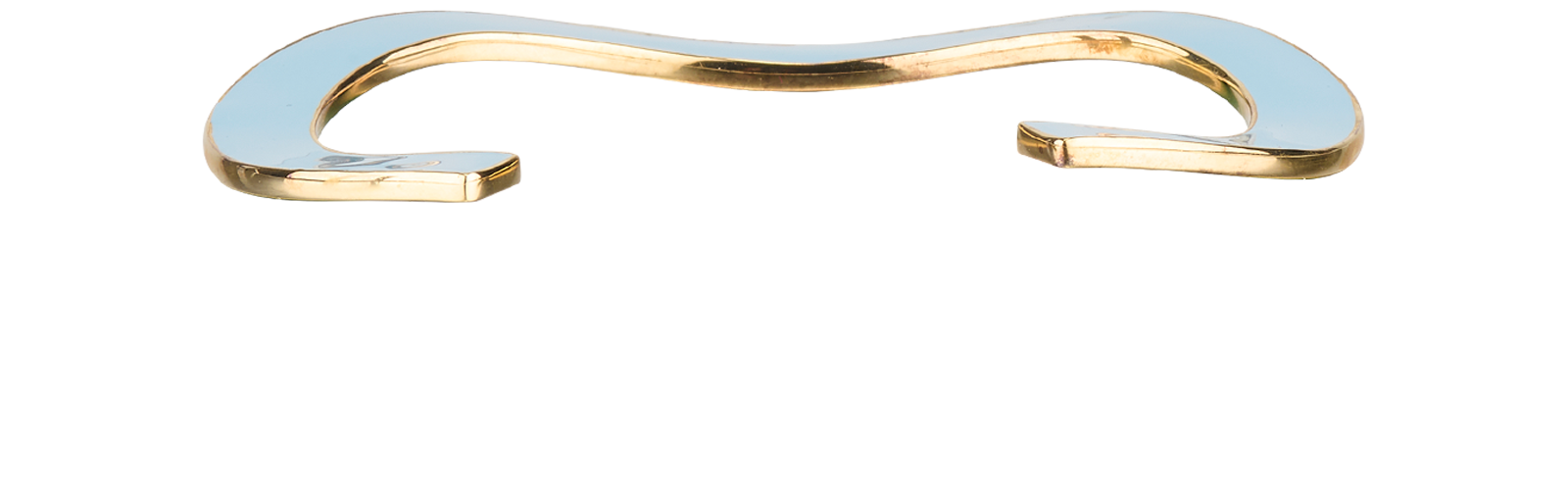 Bottega Veneta Cuff Bangle, &pound;175, Jewellery, Blue/Green, Enamel Coated Ceramic/Silver/White Gold Plated, Other view