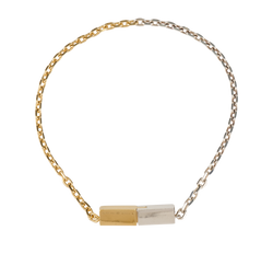 Bottega Veneta Joint Chain Bracelet, Silver/Gold Plated, DB/B, 2*