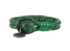 Bottega Veneta Wear-Effect Intrecciato Bracelet, &pound;50, Jewellery, Green, Leather, Front view