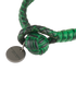 Bottega Veneta Wear-Effect Intrecciato Bracelet, &pound;50, Jewellery, Green, Leather, Other view