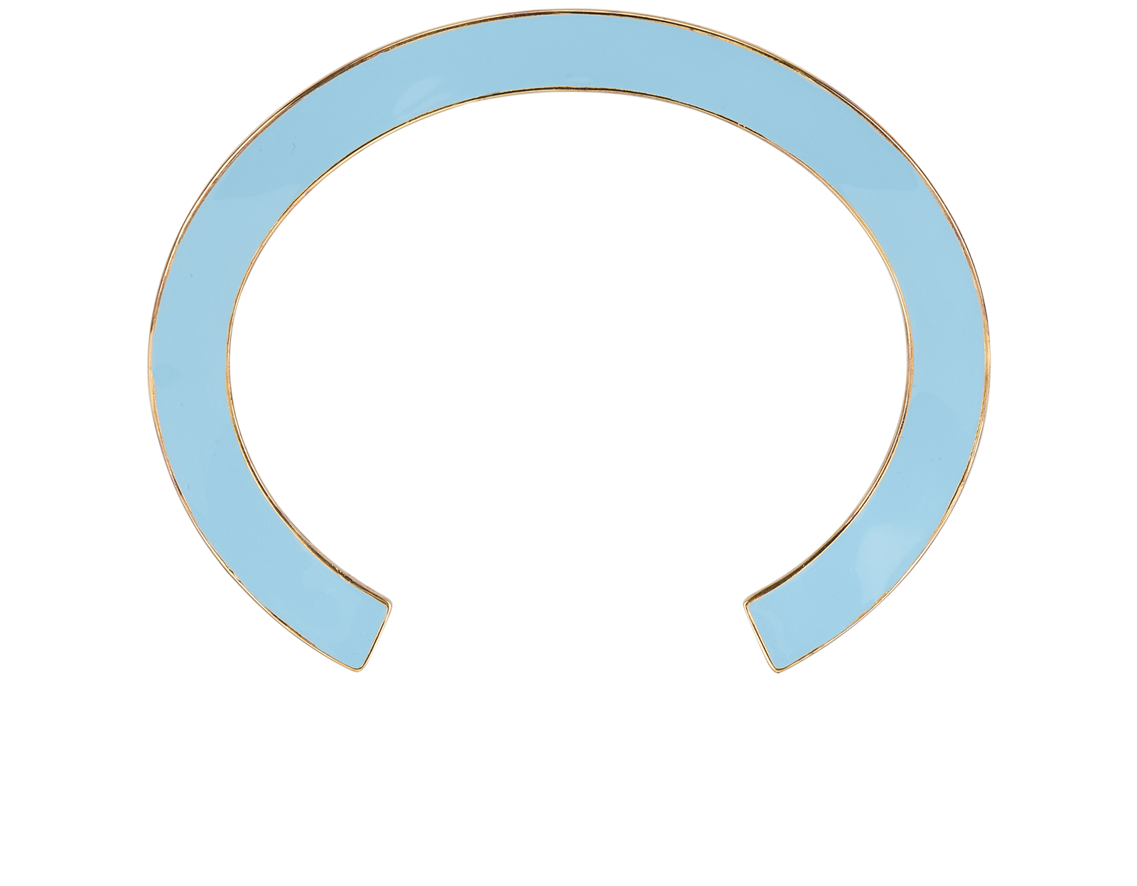 Bottega Veneta Cuff Bangle, &pound;220, Jewellery, Blue/Green, Enamel Coated Ceramic/Sterling Silver, Back view