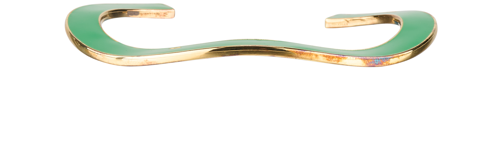 Bottega Veneta Cuff Bangle, &pound;220, Jewellery, Blue/Green, Enamel Coated Ceramic/Sterling Silver, Other view