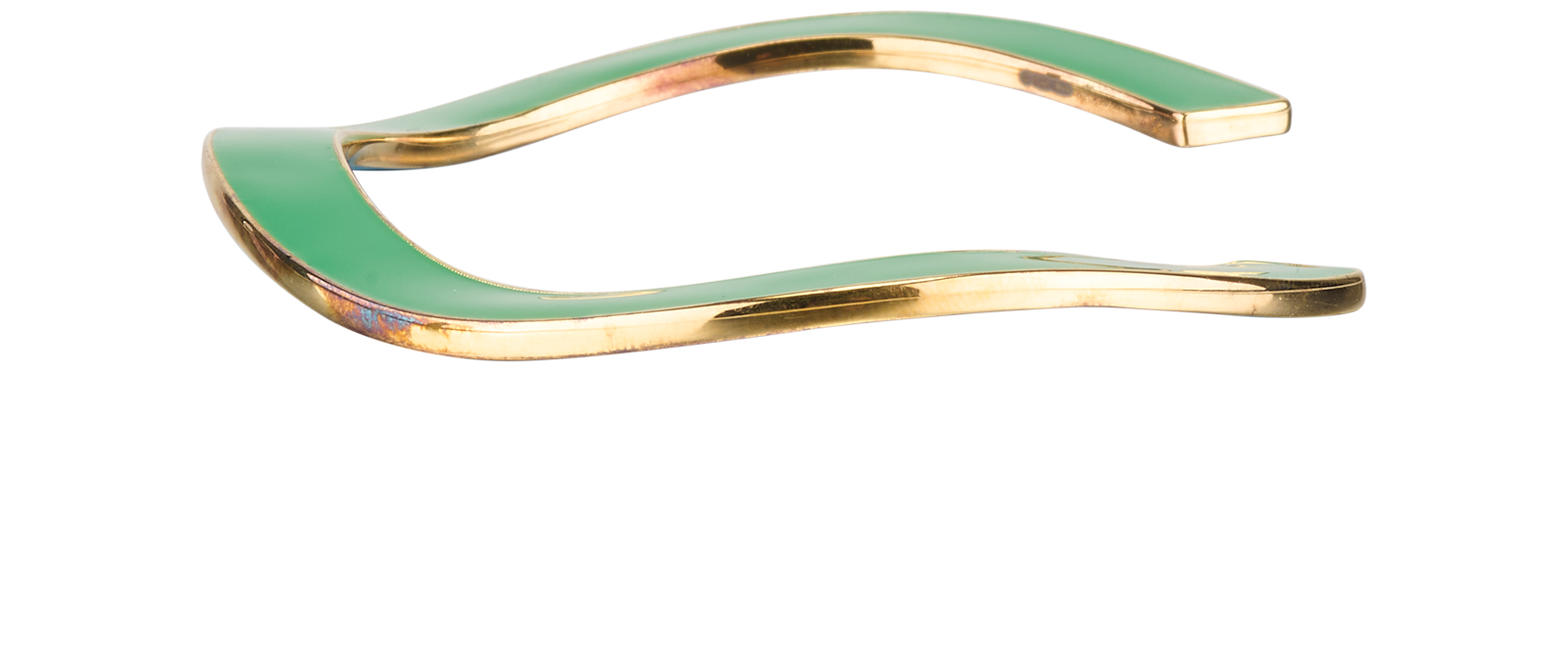 Bottega Veneta Cuff Bangle, &pound;220, Jewellery, Blue/Green, Enamel Coated Ceramic/Sterling Silver, Other view