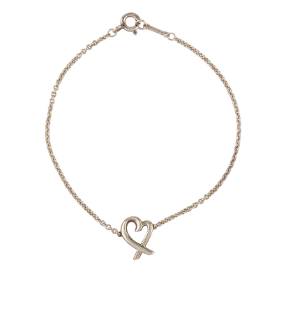 Tiffany & Co Paloma Picasso Loving Heart Bracelet, &pound;180, Jewellery, Silver, Silver, Front view