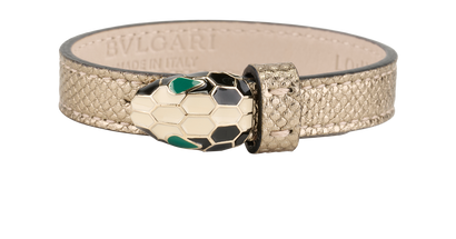 Bulgari Serpenti Bracelet, &pound;250, Jewellery, Gold, Leather, Front view