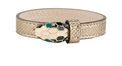 Bulgari Serpenti Bracelet, Leather, Gold, MII, 3*