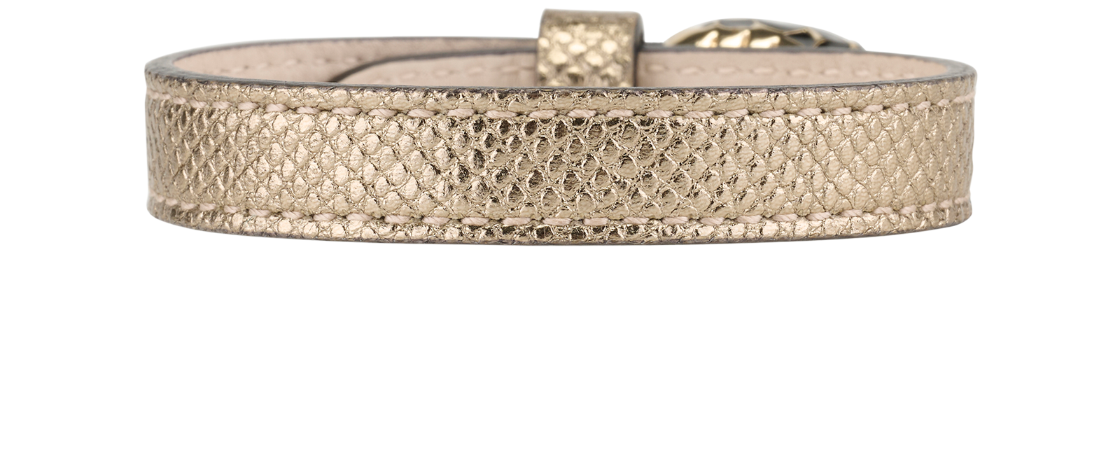 Bulgari Serpenti Bracelet, &pound;250, Jewellery, Gold, Leather, Back view
