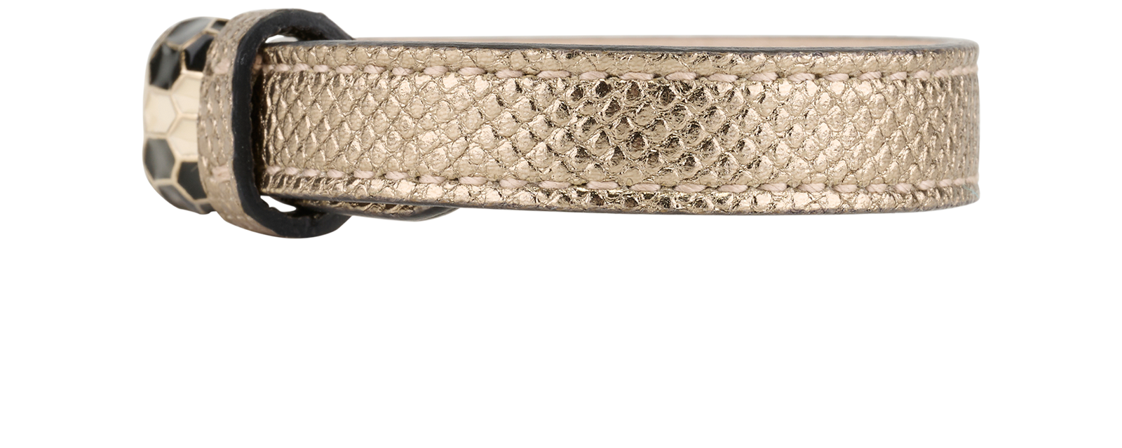 Bulgari Serpenti Bracelet, &pound;250, Jewellery, Gold, Leather, Bottom view