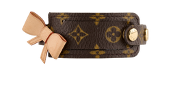 Louis Vuitton Bow Address Bracelet, Canvas, Mono, 2*