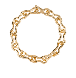 Bottega Veneta Small Nest Chain Bracelet, Silver925, Gold, MII, B/DB, 4*