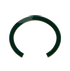 Bottega Veneta Cuff Bangle, &pound;260, Jewellery, Green, Enamel Coated Ceramic/Yellow Gold Plated, Front view