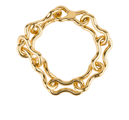Bottega Veneta Nest Chain Bracelet, &pound;250, Jewellery, Gold, Silver/Yellow Gold Plated, Front view
