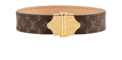 Louis Vuitton Nano Monogram Bracelet, &pound;150, Jewellery, Brown, Canvas, Front view