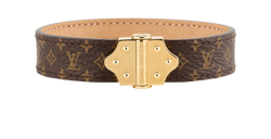 Louis Vuitton Nano Monogram Bracelet, Canvas, Brown, DB/B, 3*