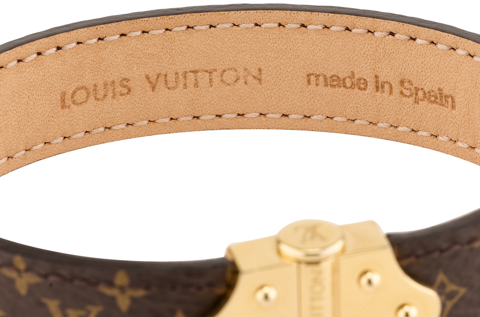 Louis Vuitton Nano Monogram Bracelet, &pound;150, Jewellery, Brown, Canvas, Other view