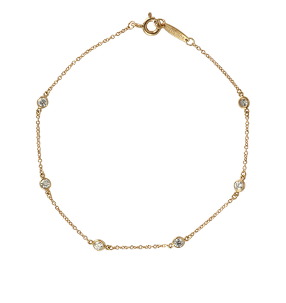 Tiffany & Co Elsa Peretti Diamonds By The Yard Bracelet, &pound;2,100, Jewellery, Gold, Yellow Gold, Front view