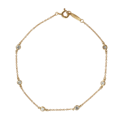 Tiffany & Co Elsa Peretti Diamonds By The Yard Bracelet, 18K Gold, B, 3*