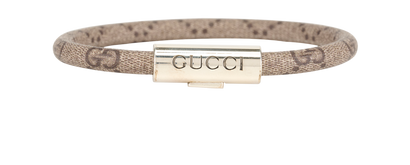 Gucci GG Canvas, &pound;110, Jewellery, Beige, Canvas/Silver, Front view