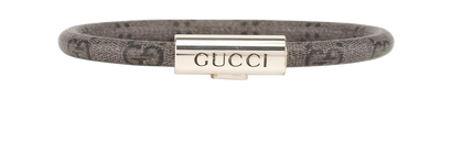 Gucci GG Bracelet, &pound;140, Jewellery, Black, Canvas, Front view
