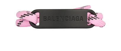 Balenciaga Plate Logo Bracelet, front view