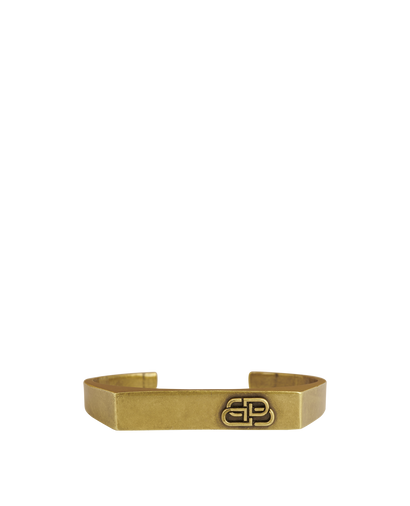 Balenciaga Unisex BB Logo Bangle, front view