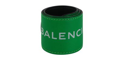 Balenciaga Logo Snap Bracelet, front view