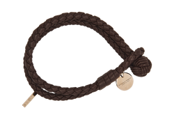 Bottega Veneta Braided Bracelet, Leather, Brown, 3*