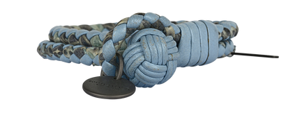 Bottega Veneta Knot Bracelet, £220, Jewellery, Blue, Leather, Front view