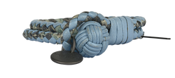 Bottega Veneta Knot Bracelet, Leather/Snakeskin, Blue, DB/B, 3*