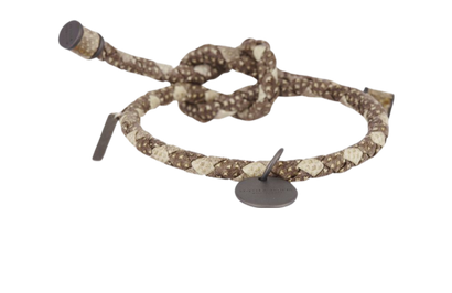 Bottega Veneta Intrecciato Bracelet Leather Brown, front view