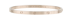 Cartier Small Love Bracelet, 18k WhiteGold, Sz 18, ERV106, B/Cert, 2*