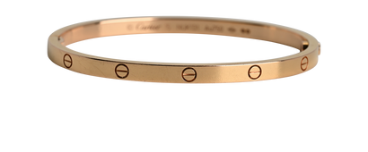 Cartier Love Bangle Small, &pound;3,400, Jewellery, Rose Gold, Rose Gold, Front view