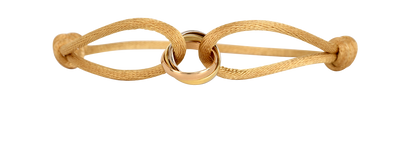 Cartier Trinity Rope Bracelet, &pound;650, Jewellery, Gold, Rose Gold/White Gold/Yellow Gold, Front view