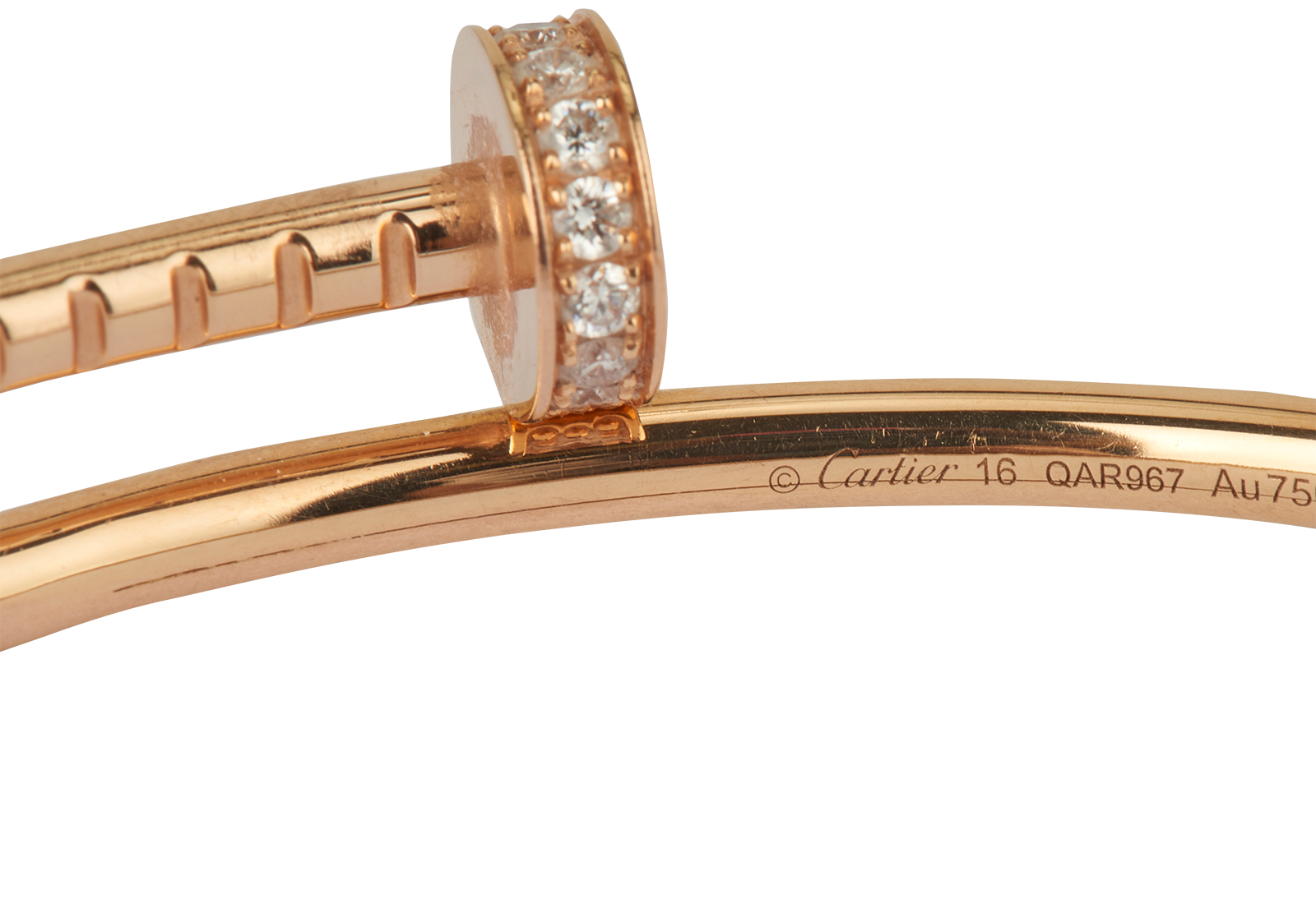 Cartier Small Juste Un Clou Bracelet, &pound;3,800, Jewellery, Gold, Rose Gold, Other view