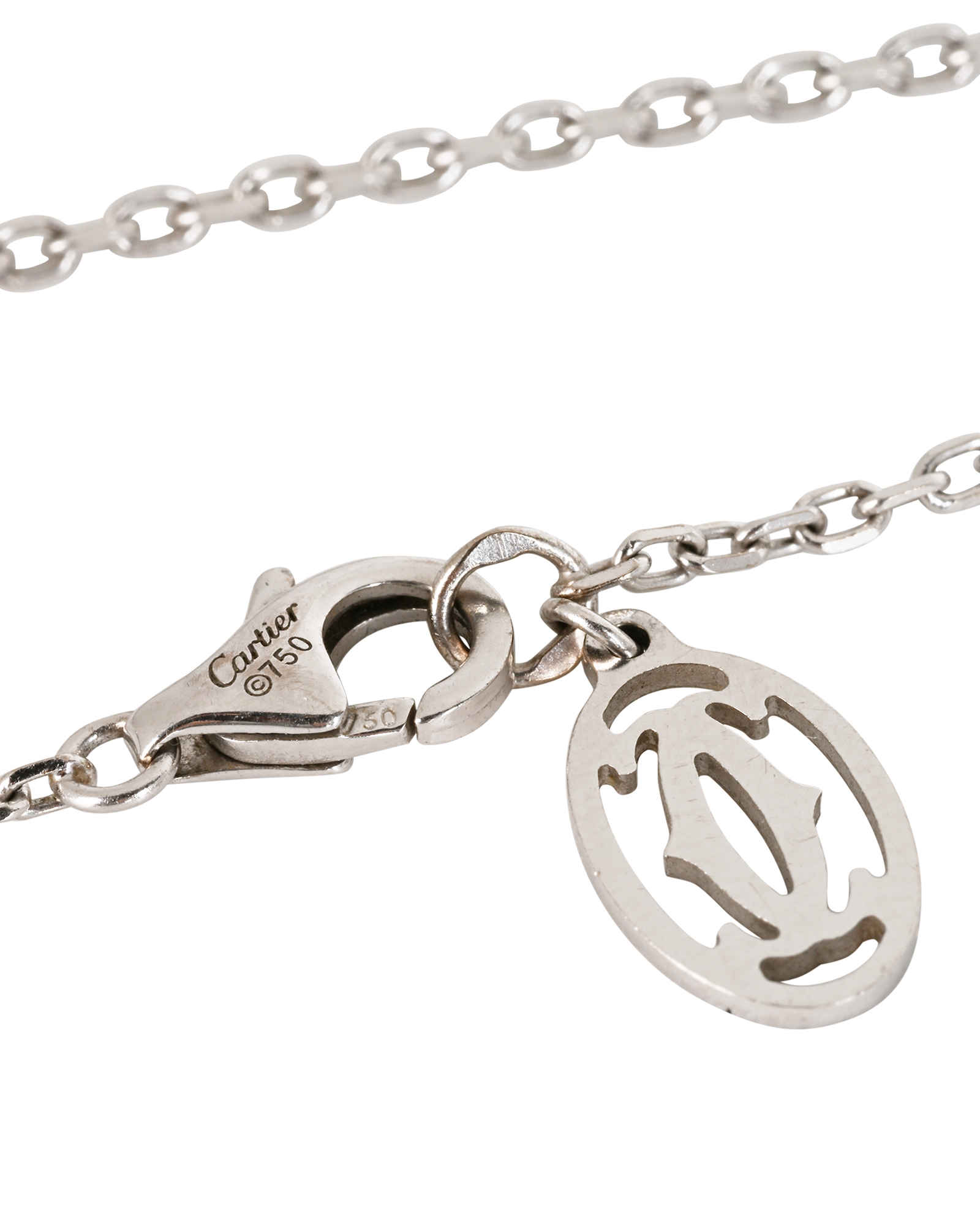 Cartier D'Amour Small Model Bracelet, &pound;695, Jewellery, Silver, White Gold, Other view