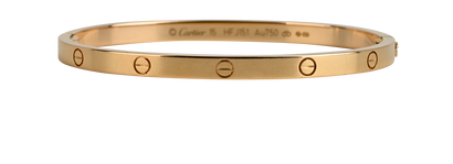 Cartier Love Bangle Small, &pound;3,400, Jewellery, Rose Gold, Rose Gold, Front view
