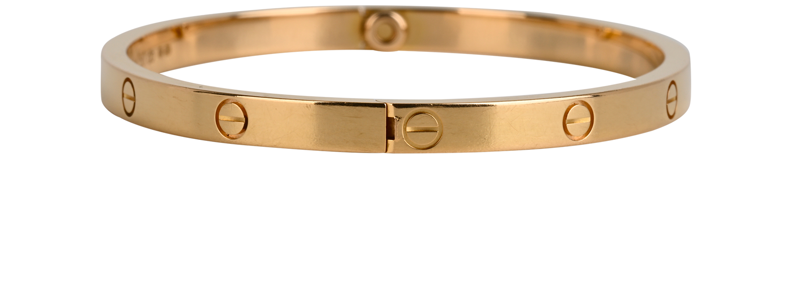 Cartier Love Bangle Small, &pound;3,400, Jewellery, Rose Gold, Rose Gold, Side view