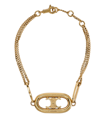 Celine Maillon Triomphe Bracelet, &pound;250, Jewellery, Gold, Brass, Front view