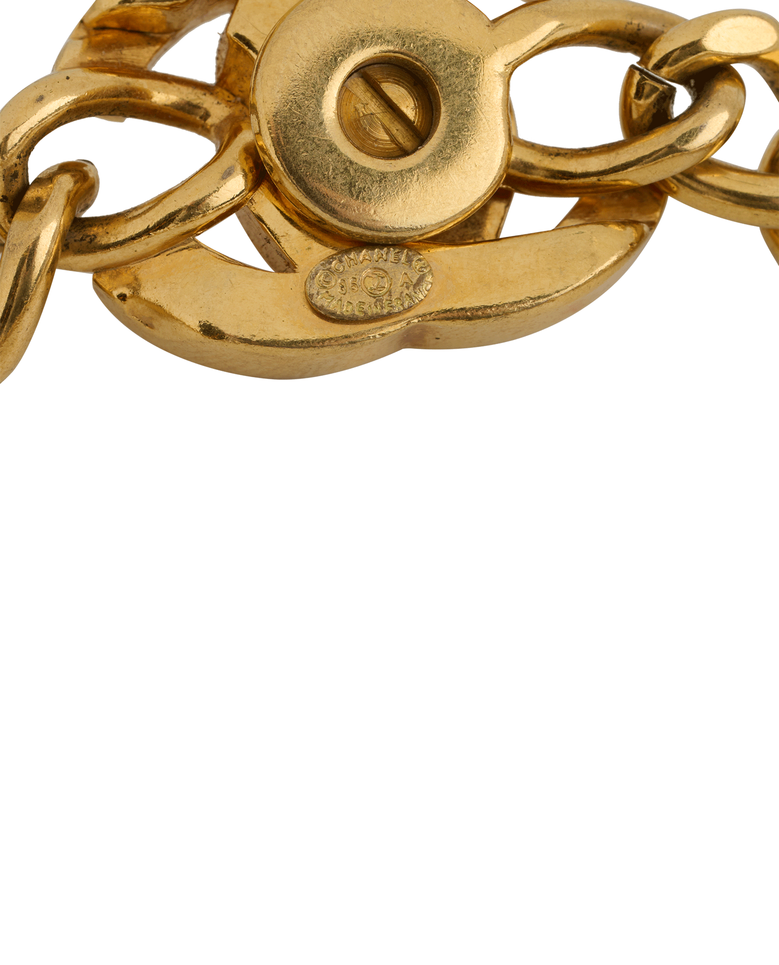 Chanel 96A Embellished CC Turnlock Bracelet, &pound;595, Jewellery, Gold, Brass, Other view