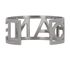 Chanel B15 S Logo Cuff Bracelet, back view