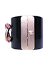 Chanel CC Crystal Wide Cuff Bracelet, other view