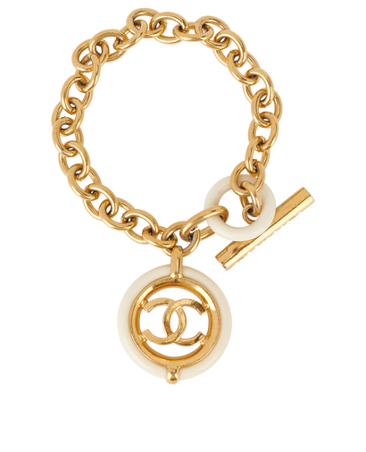 Chanel CC A19 Chain Link Bracelet, front view