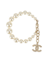 Chanel A21V CC Pearl Bracelet, back view