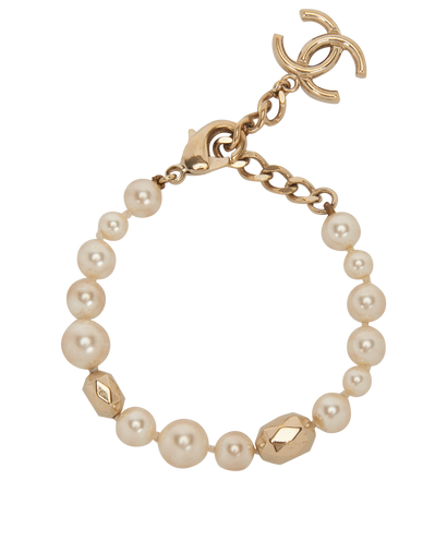 Chanel CC Faux Pearl Bracelet, front view