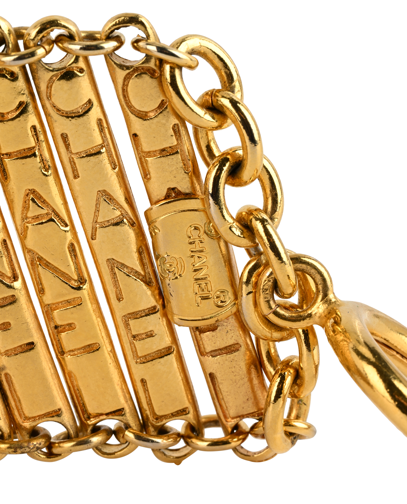 Chanel 1980 Logo Bar Link Chain Bracelet, &pound;750, Jewellery, Gold, Brass, Other view