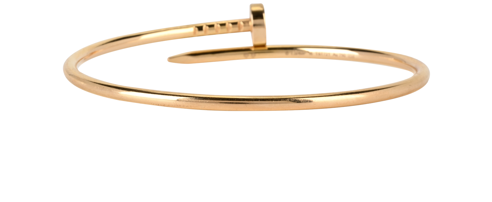 Cartier Small Juste Un Clou Bracelet, &pound;2,200, Jewellery, Rose Gold, Rose Gold, Back view