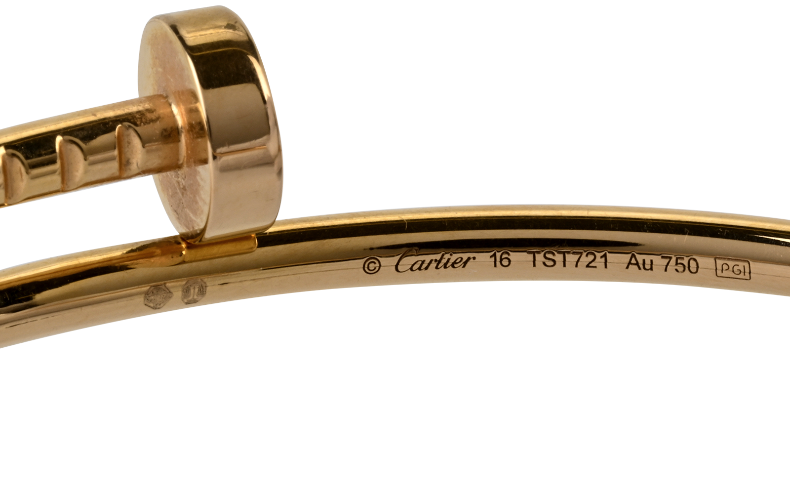 Cartier Small Juste Un Clou Bracelet, &pound;2,200, Jewellery, Rose Gold, Rose Gold, Other view