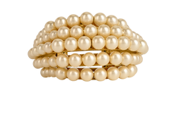 Chanel 1984 Pearl Cuff, Brass, Gold, DB/B, 3*